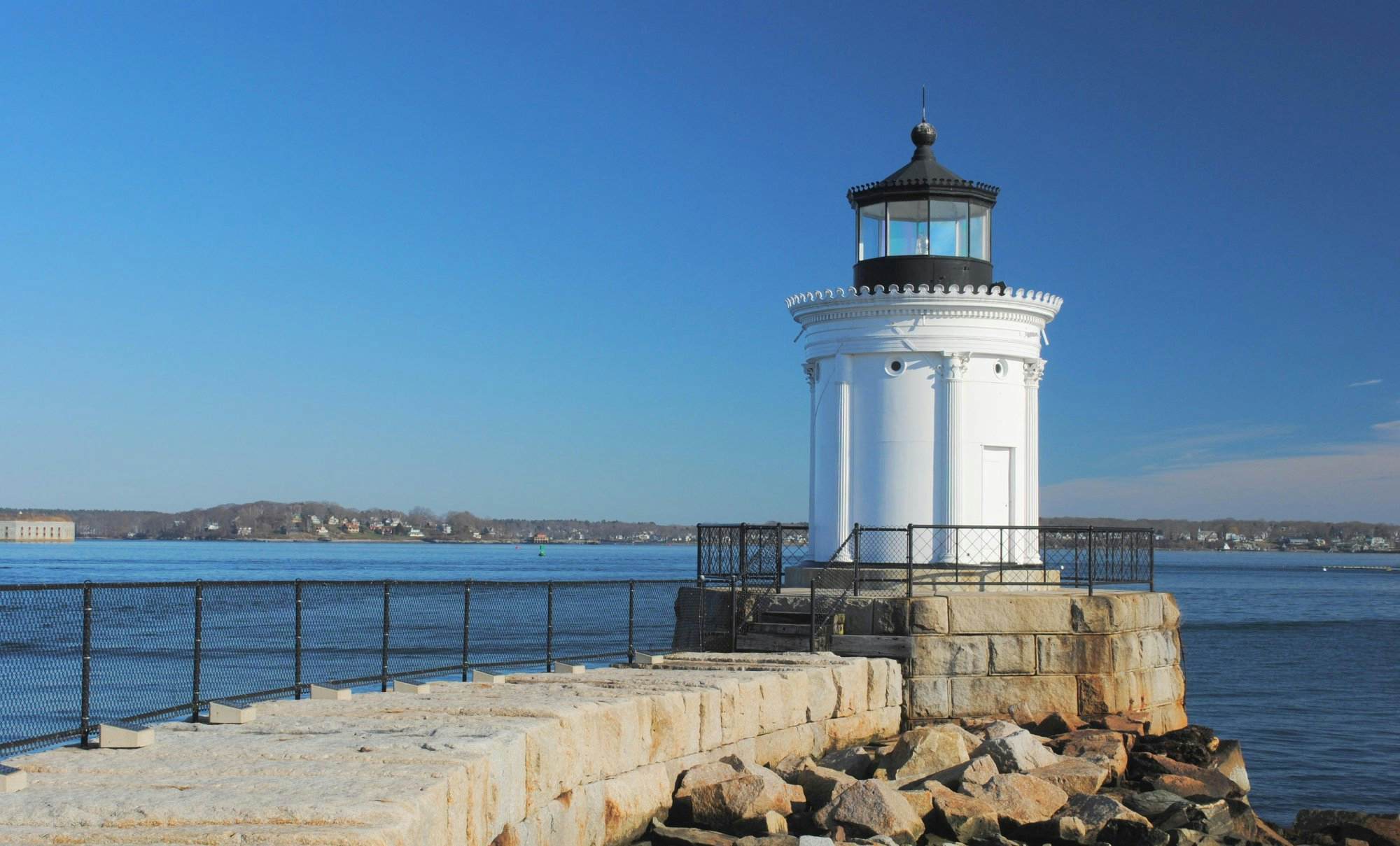 EPHH8P Portland Breakwater Lighthouse, aka The Bug, South Portland Maine
